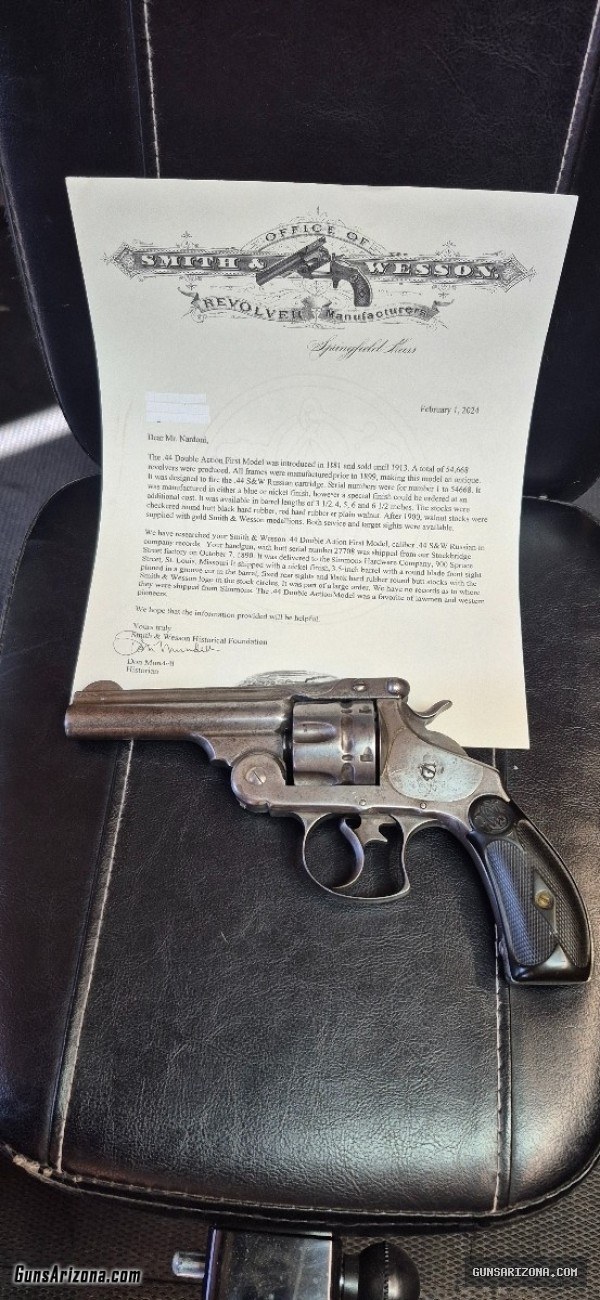 Smith & Wesson .44 DA First Model Antique