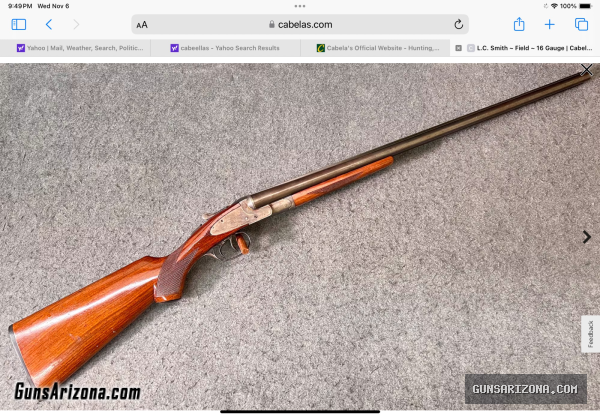 LC Smith SxS, 16 GA, Field Grade