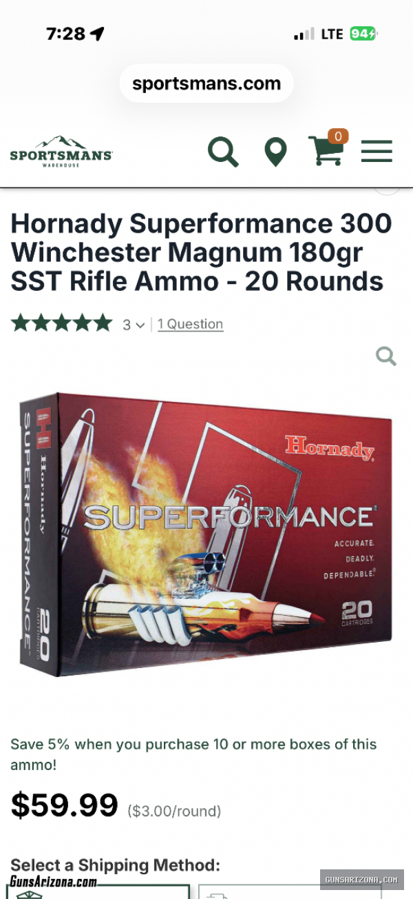 Hornady 300 win mag