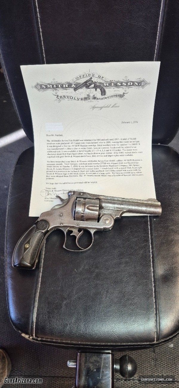 Smith & Wesson .44 DA First Model Antique