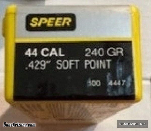 44 MAGNUM Caliber Reloading Premium Bullets - Speer, XTP & Nosler