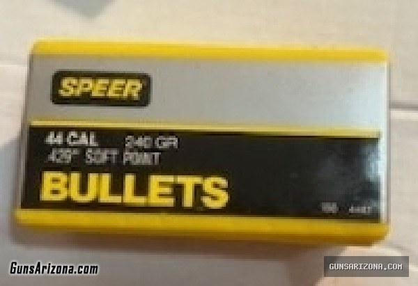 44 MAGNUM Caliber Reloading Premium Bullets - Speer, XTP & Nosler