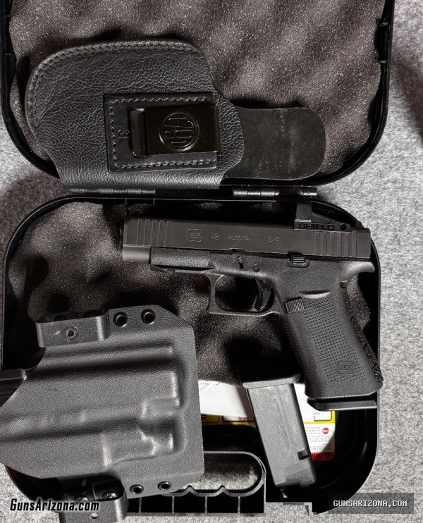 Glock 48 mos with extras and red dot