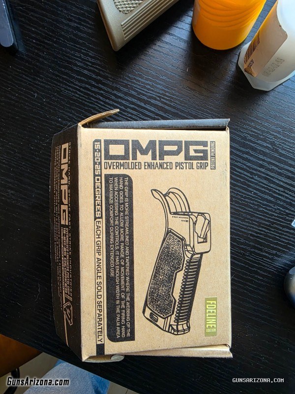 Strike rubberized Ar 15 grip, magpul grips, brownells grips muzzle device