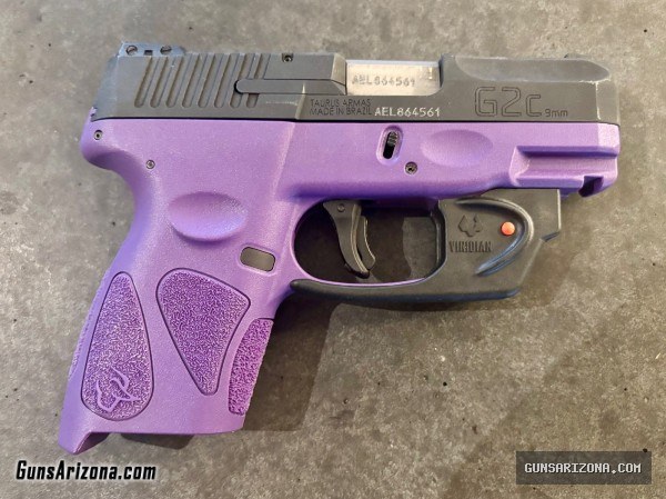 Taurus G2C Semi-Auto Pistol - Black /Dark Purple - 12 + 1