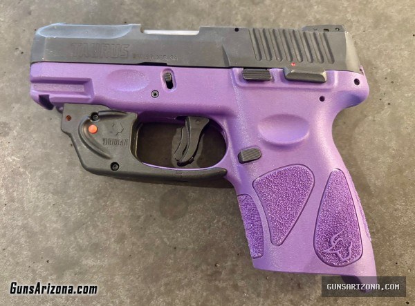 Taurus G2C Semi-Auto Pistol - Black /Dark Purple - 12 + 1