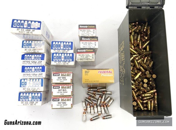 1566 BULK LOT OF .357 SIG AMMO - FACTORY LOADS ammo