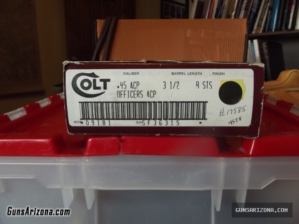 Colt Officer Model 1911 Bright Stainless