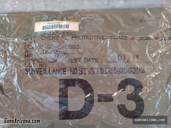 Chemical hazmat suit d-3 medium size