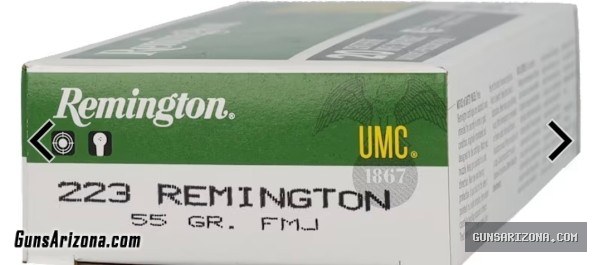 9 boxes of 223 Remington umc 55 grain
