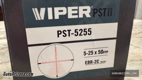 Vortex Viper PST Gen II 5-25x 50mm Rifle Scope - EBR-2C MOA