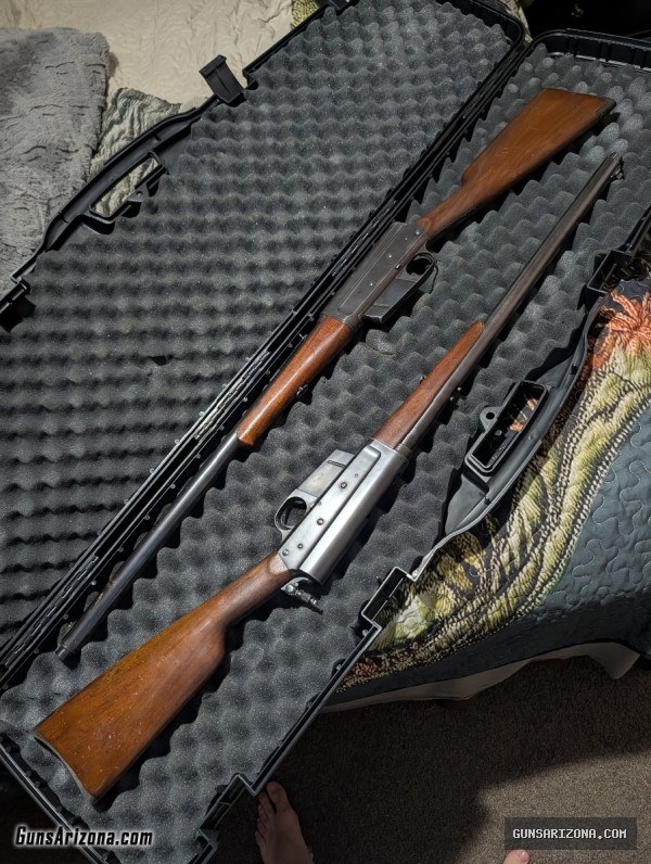Two antique Remington Model 8 semi auto rifles for sale