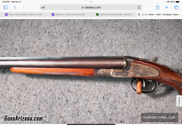 LC Smith SxS, 16 GA, Field Grade