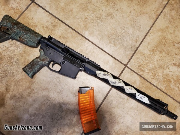 NEW AR15 Red Camo Upper 16" 5.56 .223 Rifle with Super Safety FRT