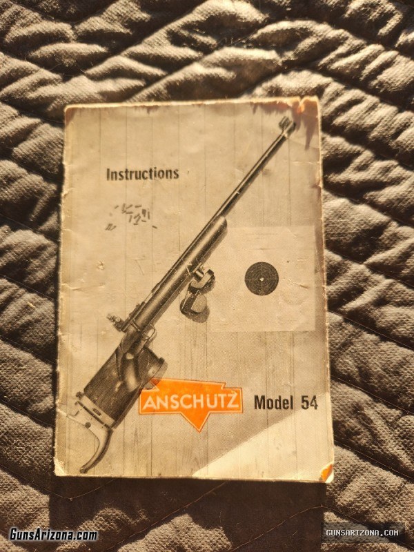 Anschutz model 54 match 22 rifle   2100.00