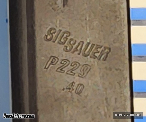 Two Sig Sauer P229 .40 S&W, .357 SIG 12-round magazines