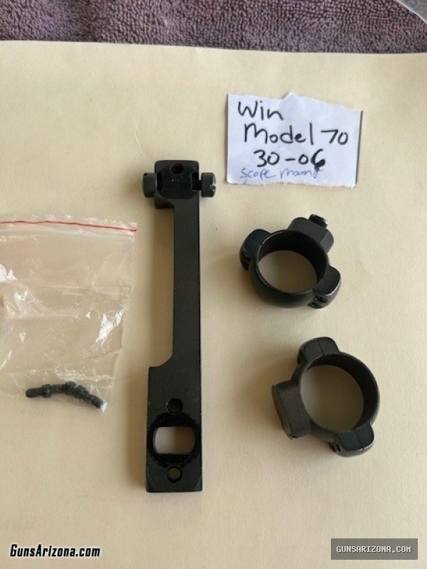 Winchester Model 70 Scope Mount with Rings