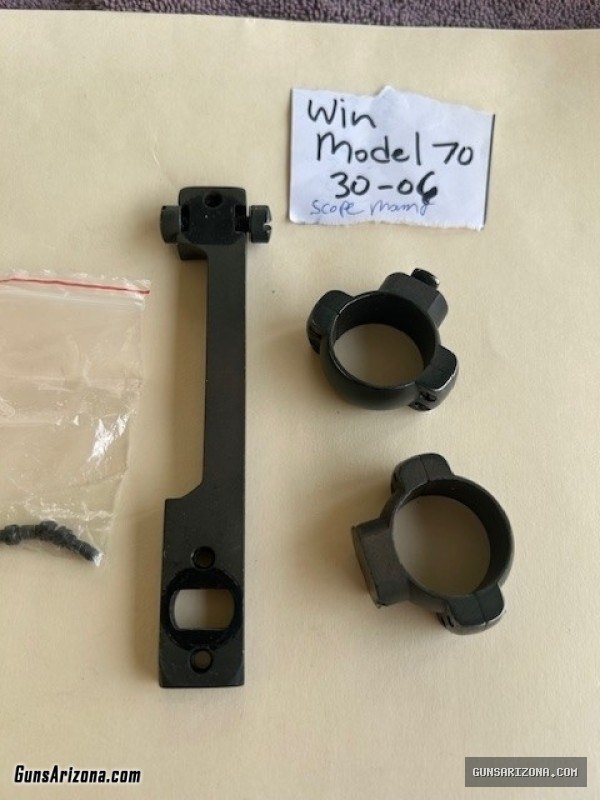 Winchester Model 70 Scope Mount with Rings