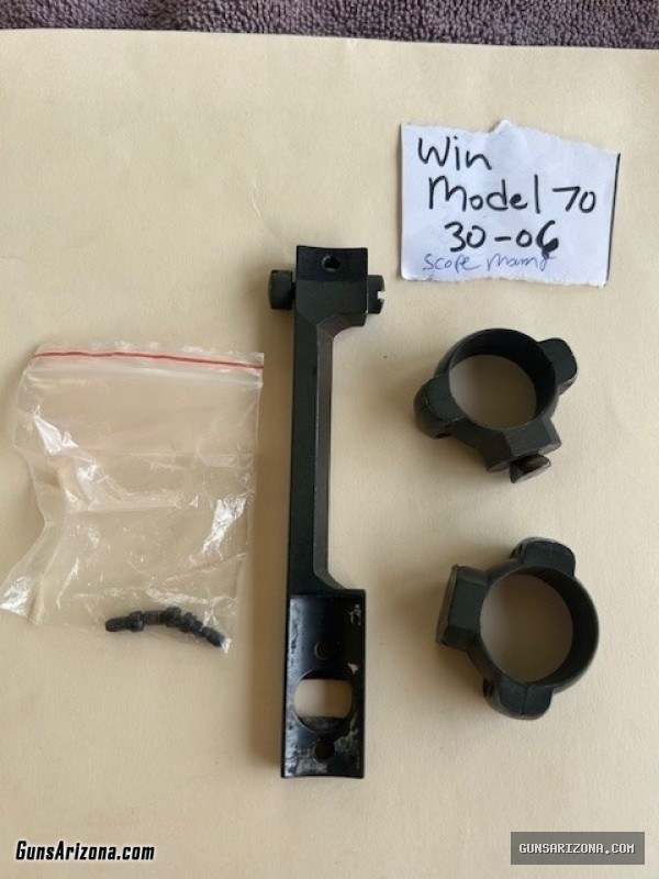 Winchester Model 70 Scope Mount with Rings