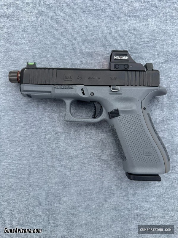 Glock 45 Gray modified with or without optic