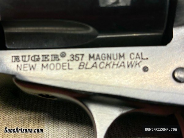 Ruger .357 Magnum Blackhawk Stainless 6.5” Barrel