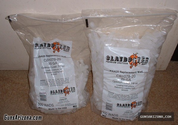 20 Gauge Plastic Wads and Used Shotshell Hulls