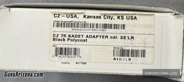 CZ 75 B Kadet .22 LR Adapter