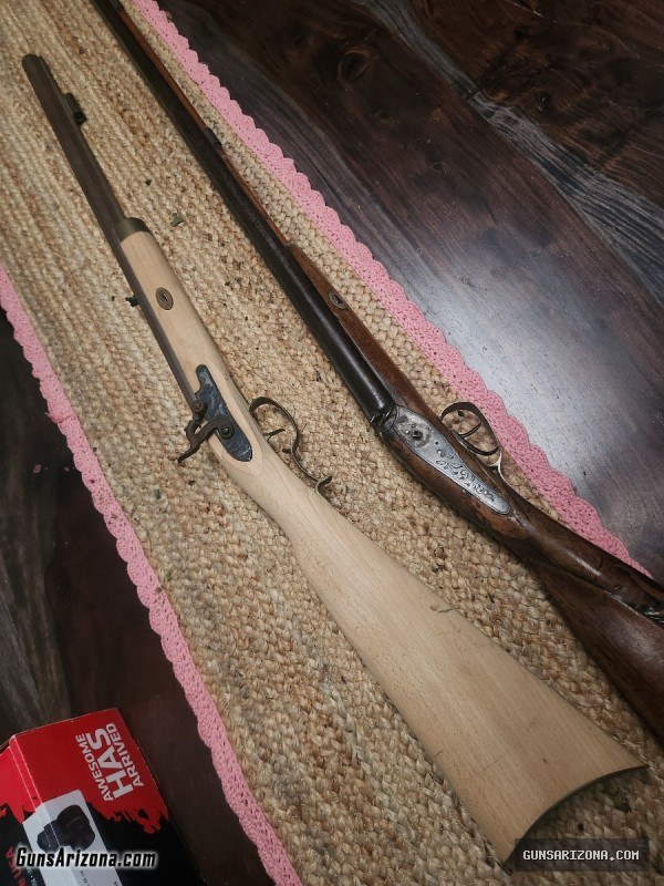 webley and Scott m1908. ruby .32 cva .50