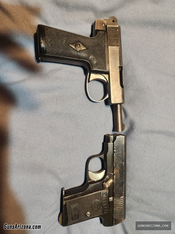 webley and Scott m1908. ruby .32 cva .50