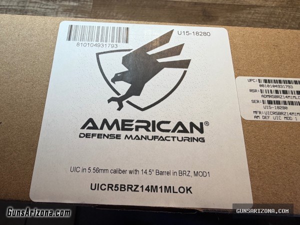 NIB: American Defense MFG UIC MOD1 (Bronze) 14.5