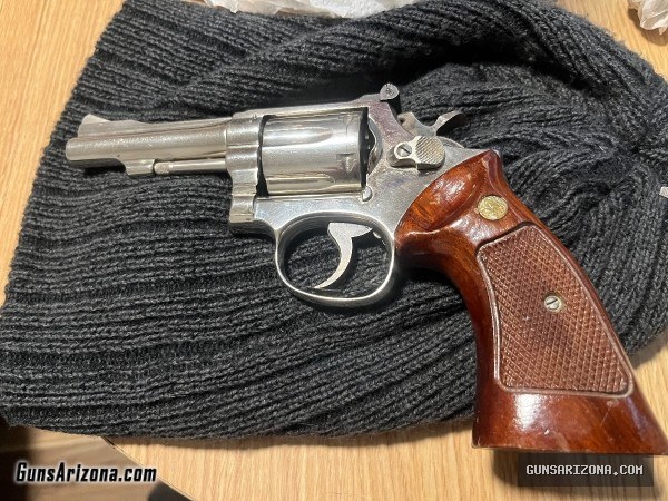 Smith Wesson 15-3 Nickle 38spec combat masterpiece