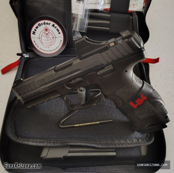 H&K VP9 LE 9mm 20rd/17rd Mags Holosun Grn Dot Optic Hard Case