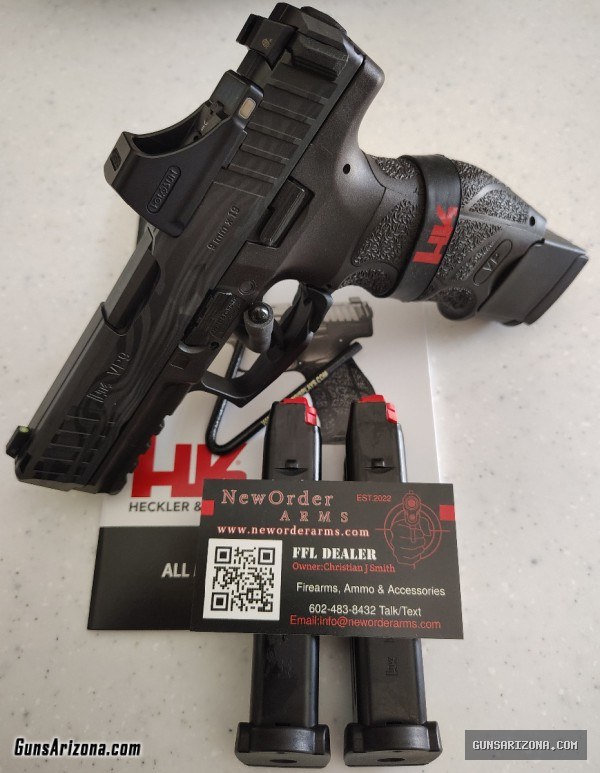H&K VP9 LE 9mm 20rd/17rd Mags Holosun Grn Dot Optic Hard Case